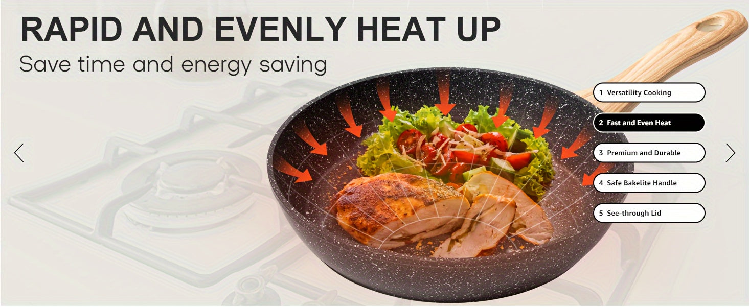 Pots and Pans Set Non Stick, 12pc