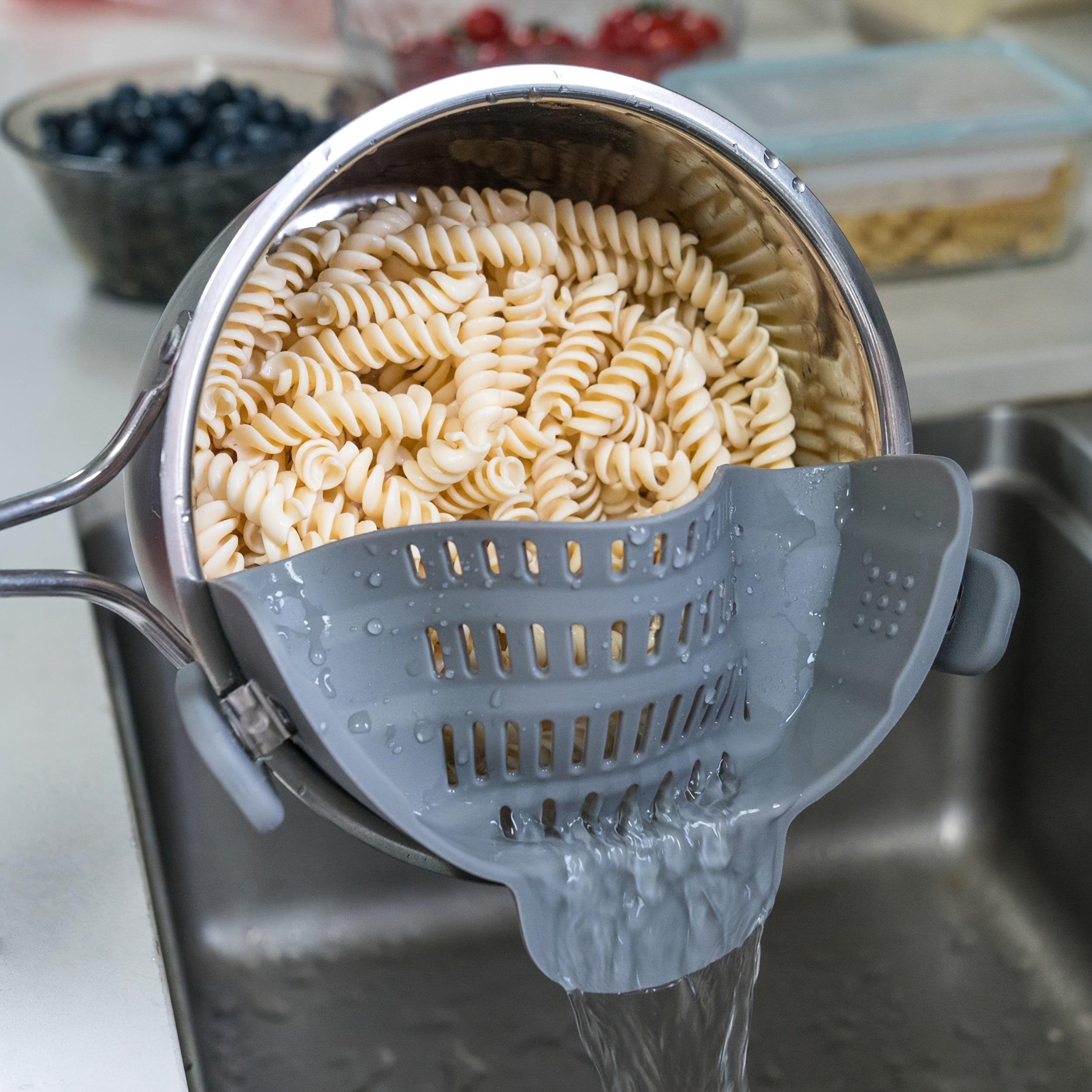 clip-on strainer