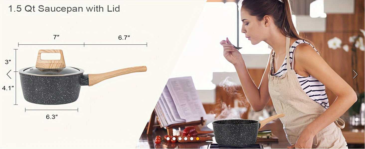 Pots and Pans Set Non Stick, 12pc