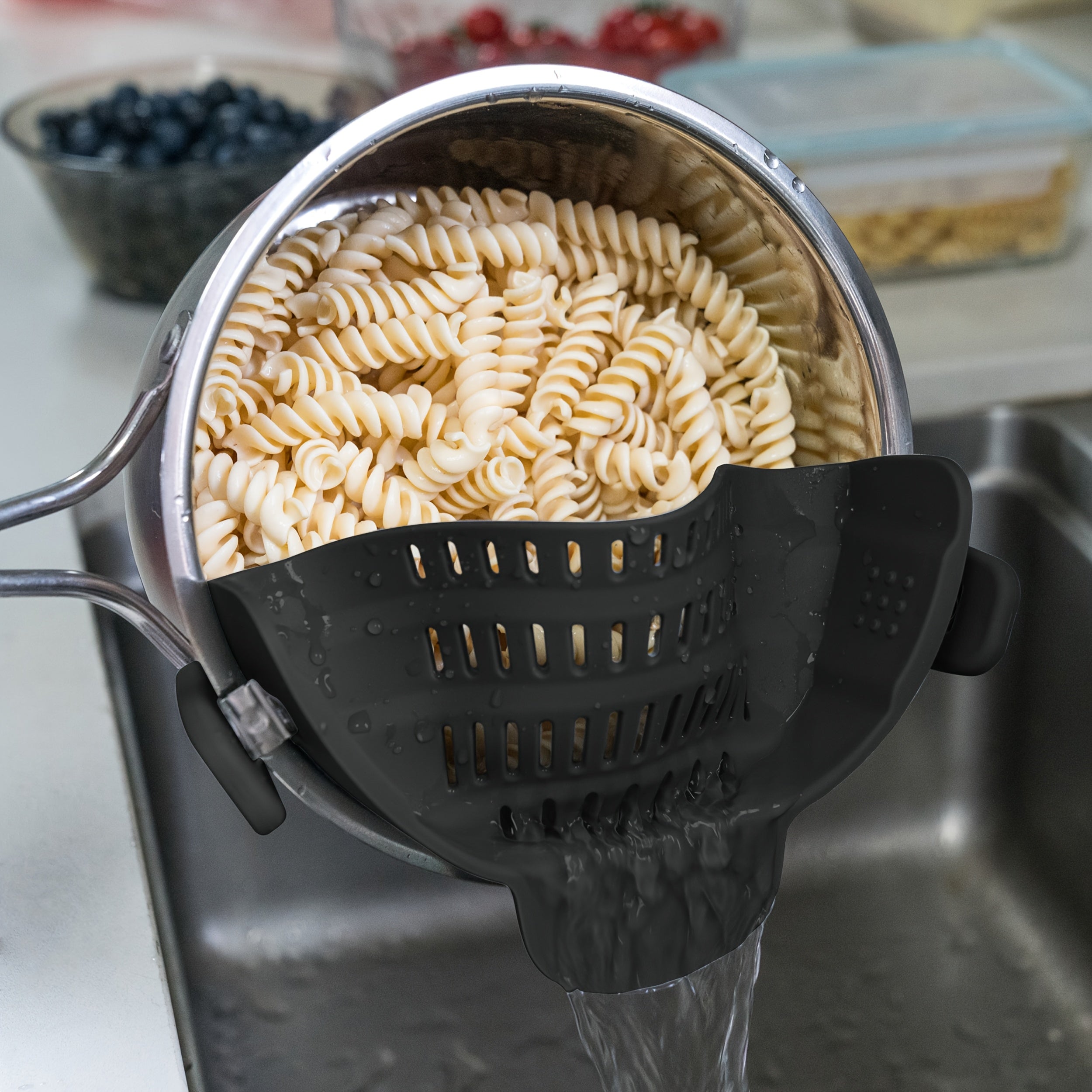clip-on strainer