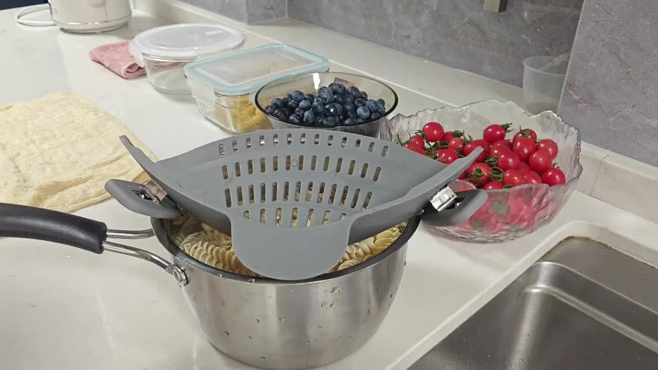 clip-on strainer