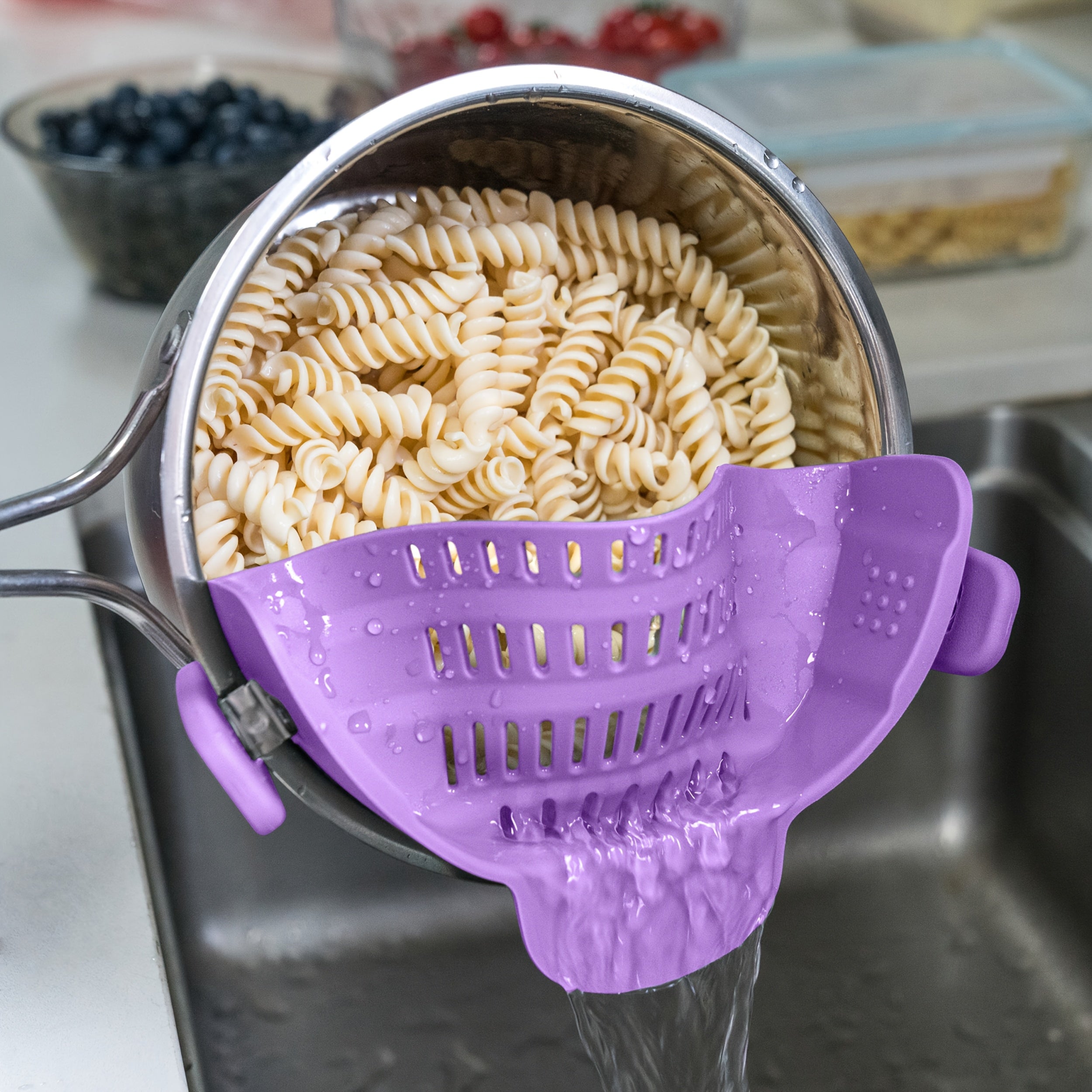 clip-on strainer