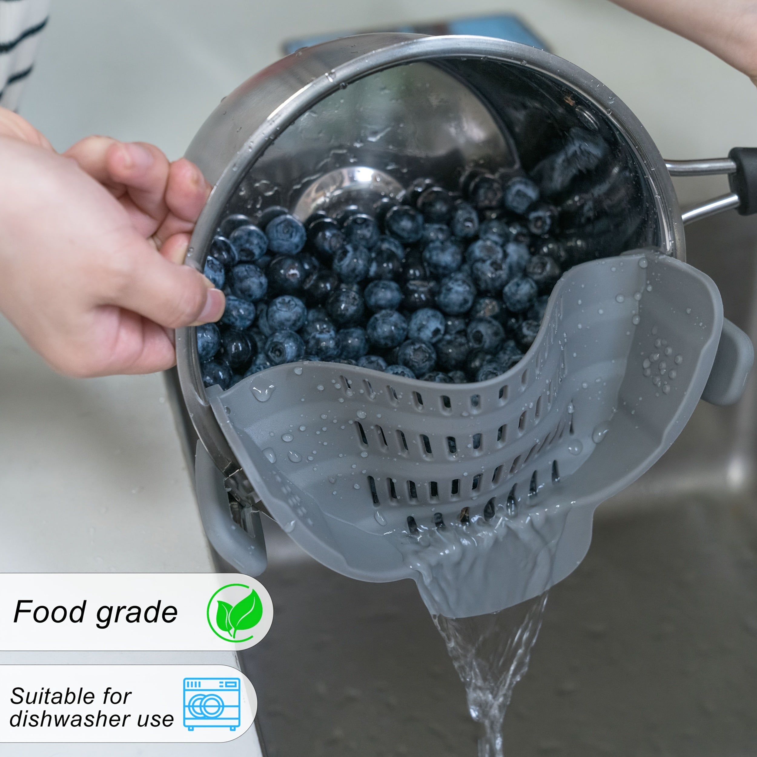 clip-on strainer