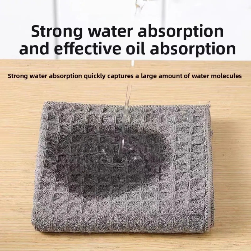 Waffle rag, non-oil dishcloth