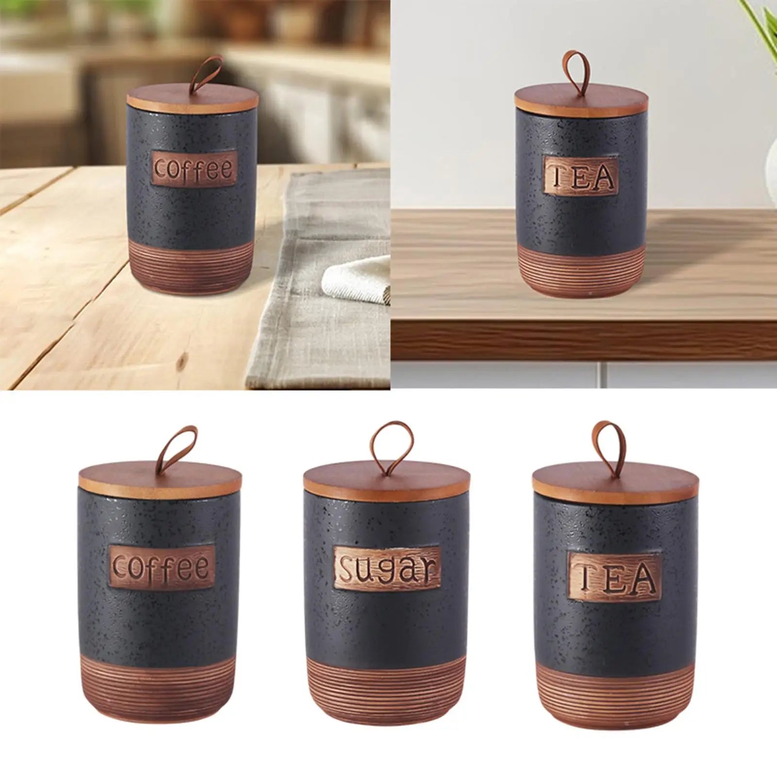 Ceramic Storage Container Holder