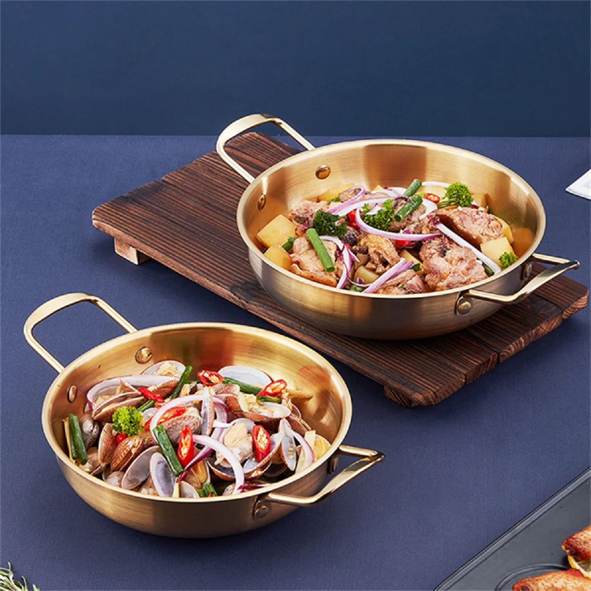 Stainless Steel Cookware Saucepan Dry Pots with Handle
