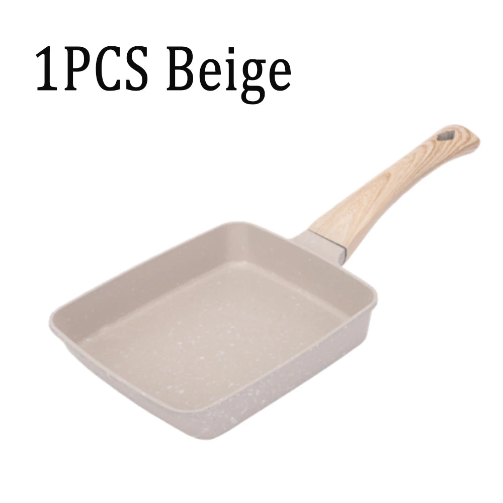 1pcs Flat Bottomed Pans Maifanite Pot Non Stick