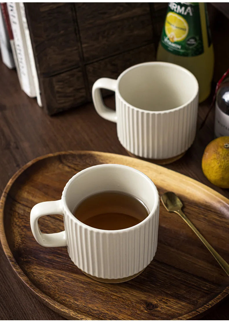 Mug universal drinking cup spoon household water cup office ceramic