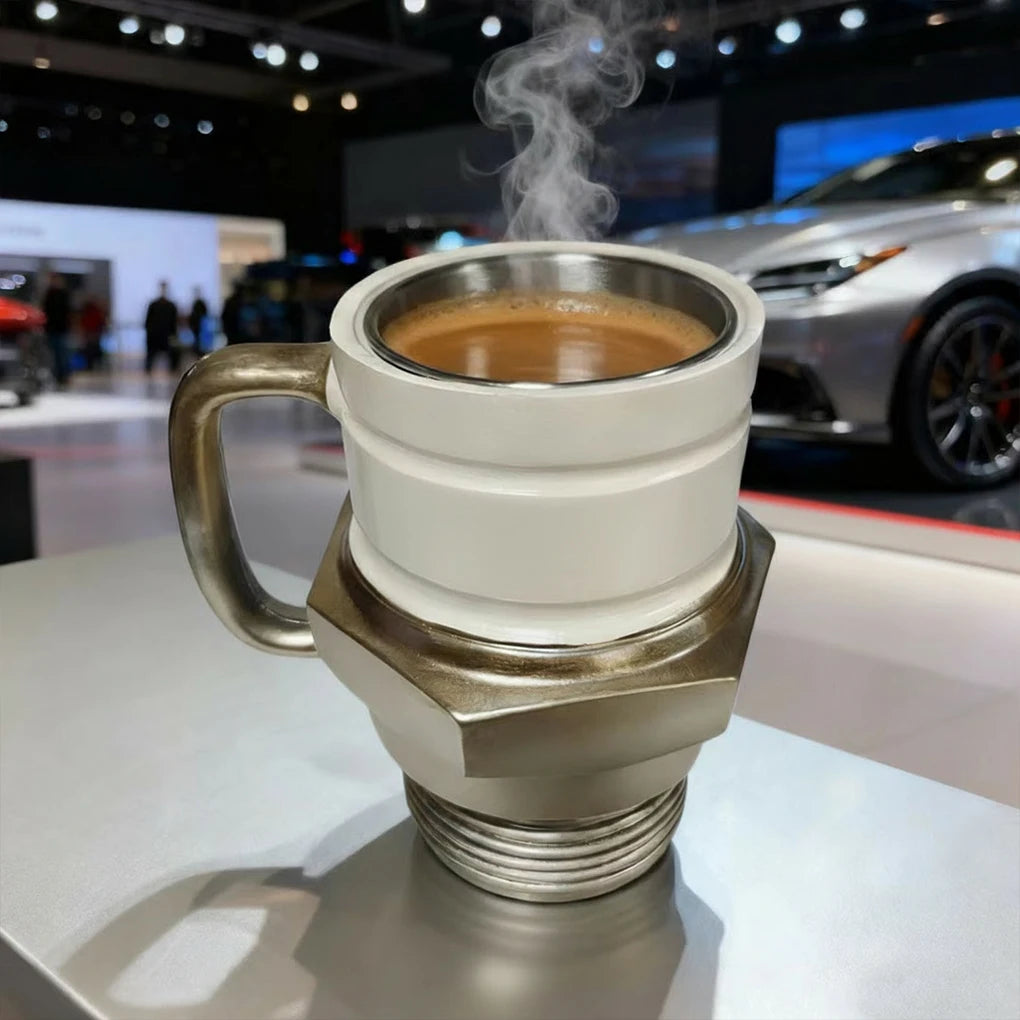 Spark Plug Mug Industrial Coffee Cup For Car Enthusiasts