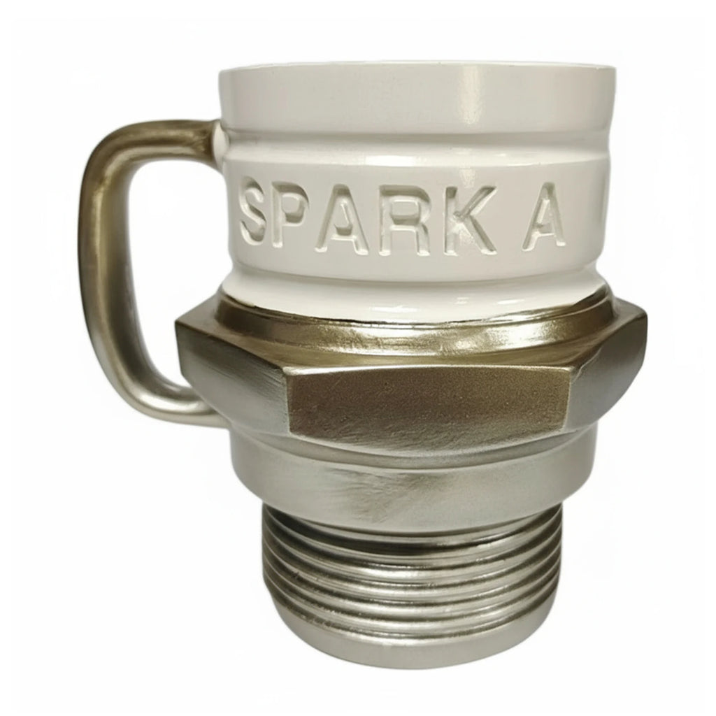 Spark Plug Mug Industrial Coffee Cup For Car Enthusiasts