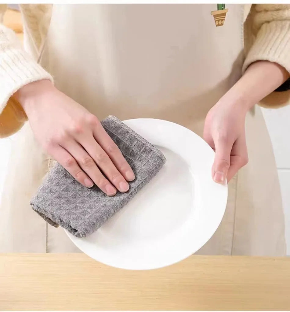 Waffle rag, non-oil dishcloth