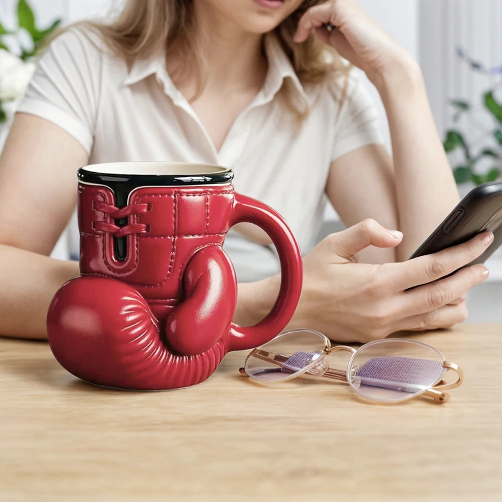 Newest Boxing Glove Mug Sport Themed Coffee Cup Funny Drinkware
