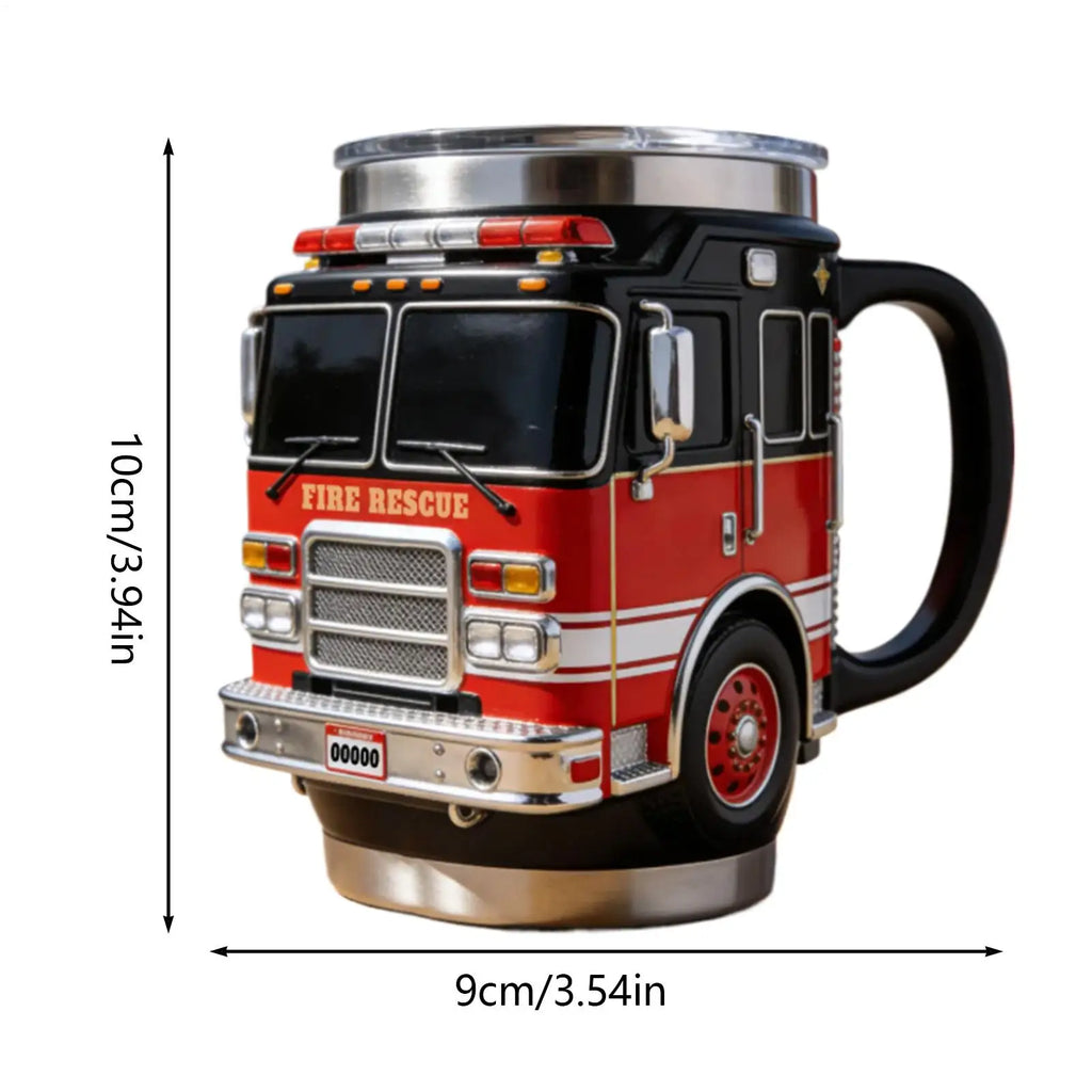 Funny Mugs Firefighting Coffee Mugs Creative Design Truck Coffee Mug
