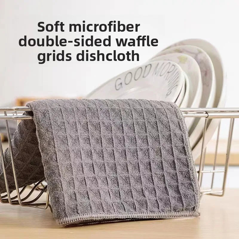 Waffle rag, non-oil dishcloth