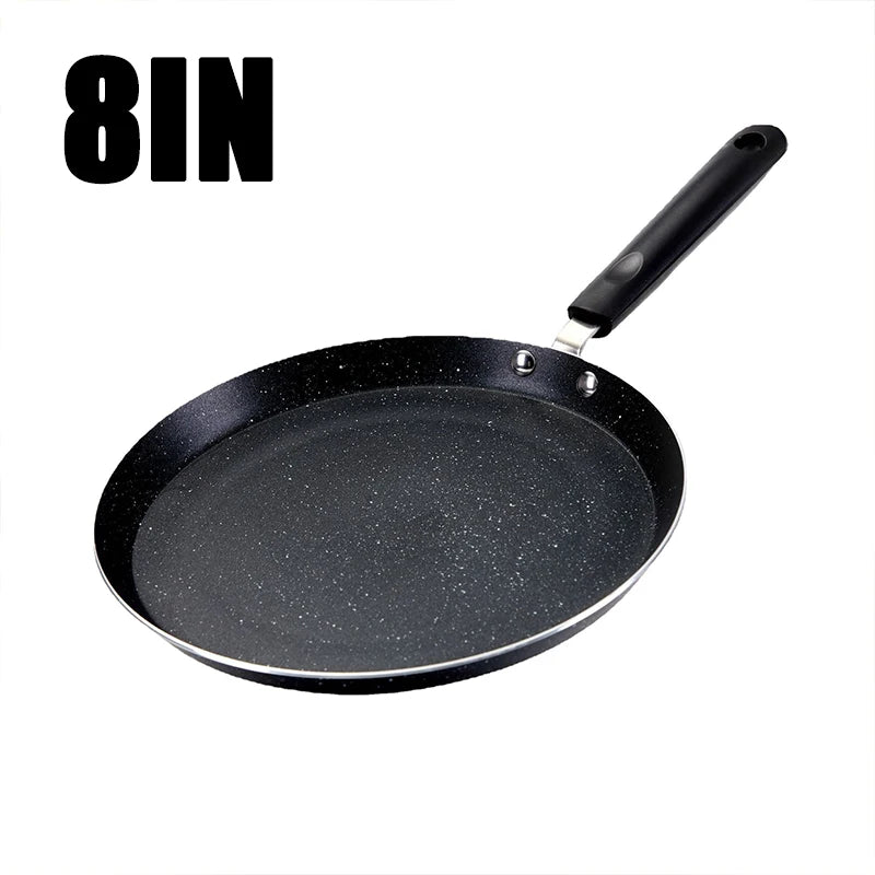 Non Stick Flat Frying Pan Shallow Edge Flat Bottom