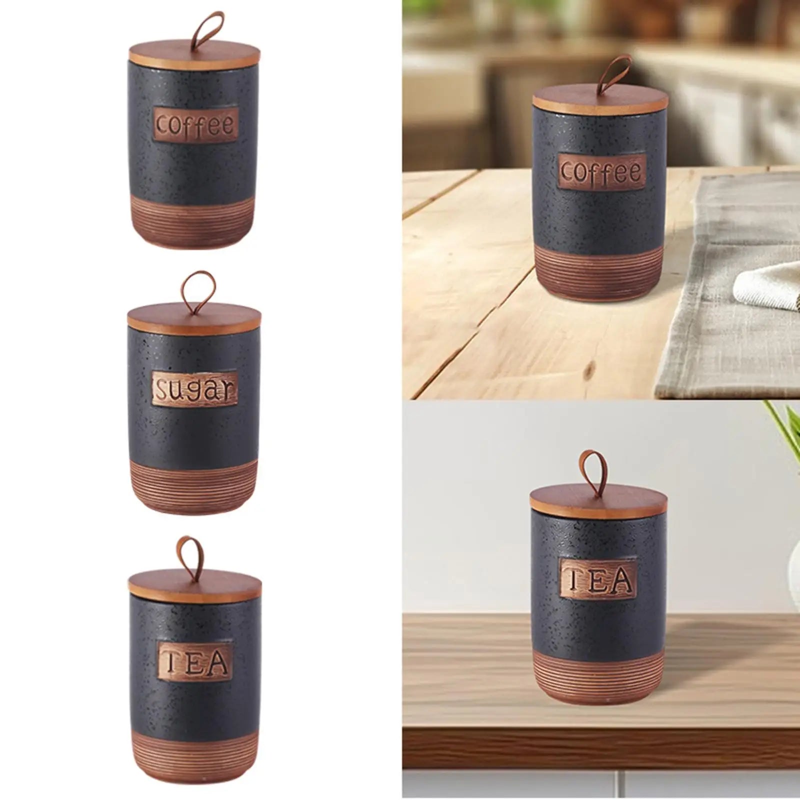 Ceramic Storage Container Holder