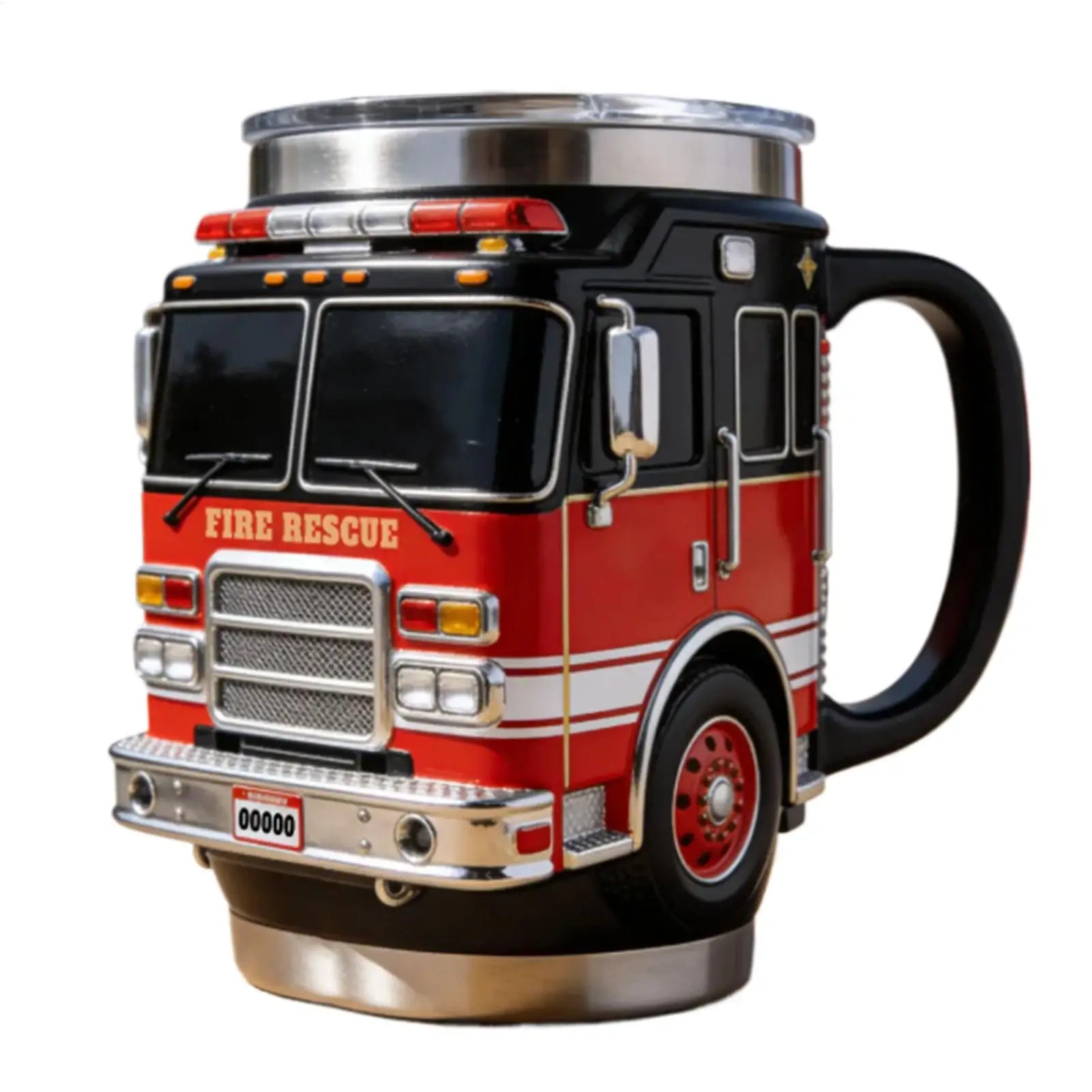 Funny Mugs Firefighting Coffee Mugs Creative Design Truck Coffee Mug