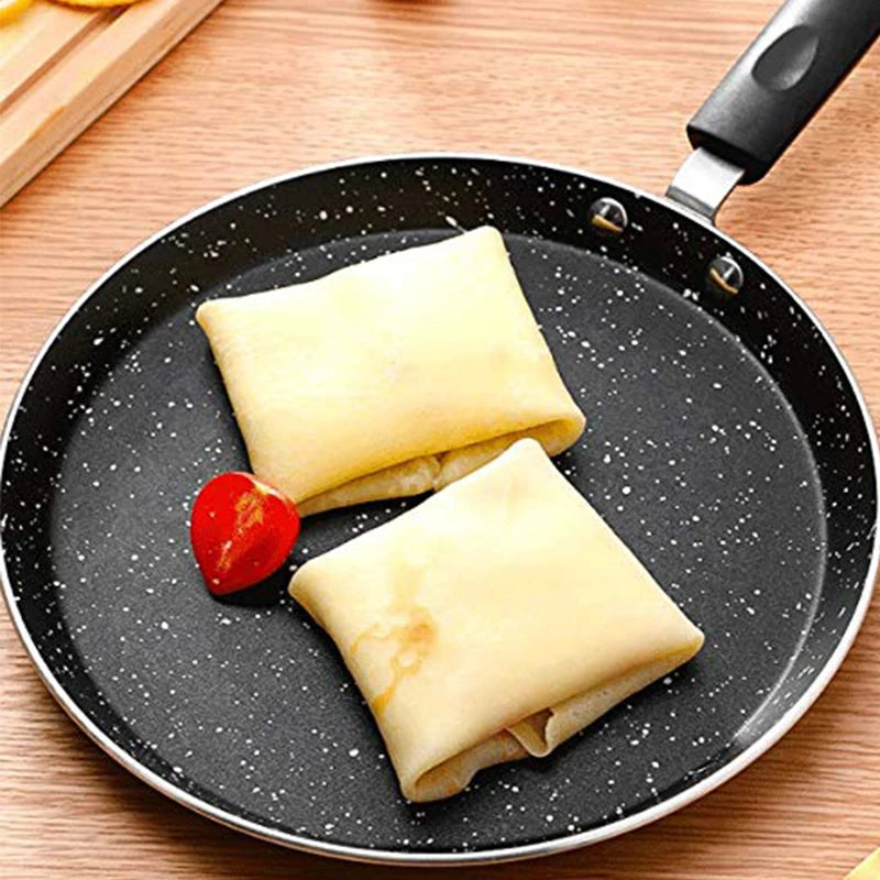 Non Stick Flat Frying Pan Shallow Edge Flat Bottom