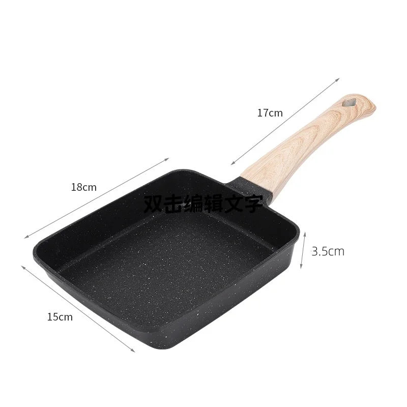 1pcs Flat Bottomed Pans Maifanite Pot Non Stick