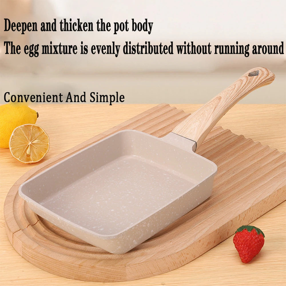 1pcs Flat Bottomed Pans Maifanite Pot Non Stick