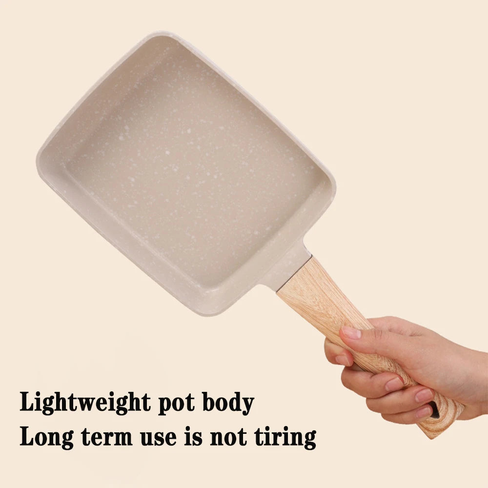 1pcs Flat Bottomed Pans Maifanite Pot Non Stick