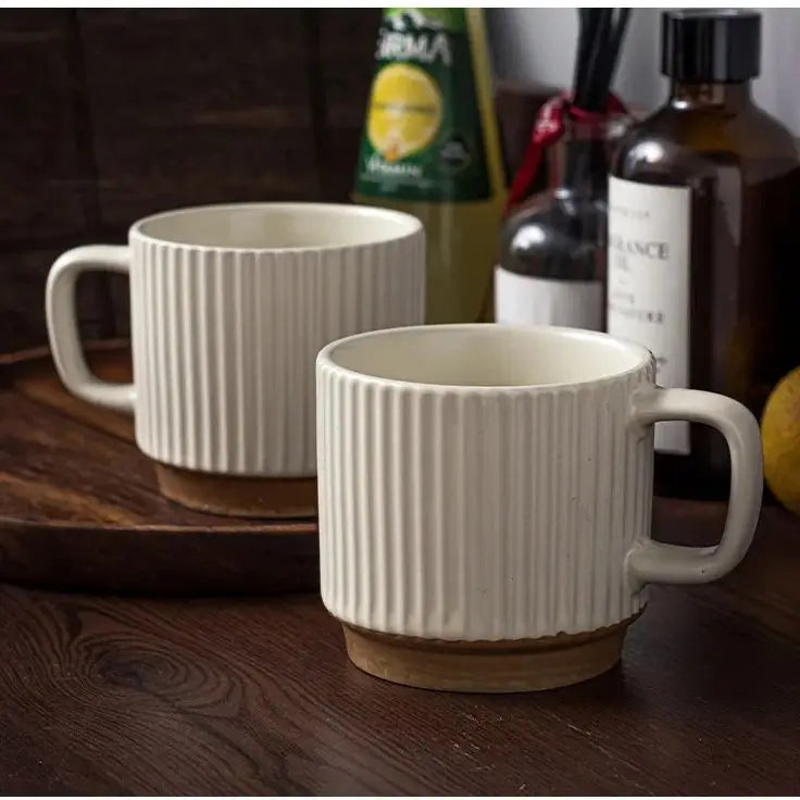 Mug universal drinking cup spoon household water cup office ceramic