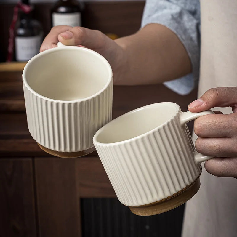 Mug universal drinking cup spoon household water cup office ceramic