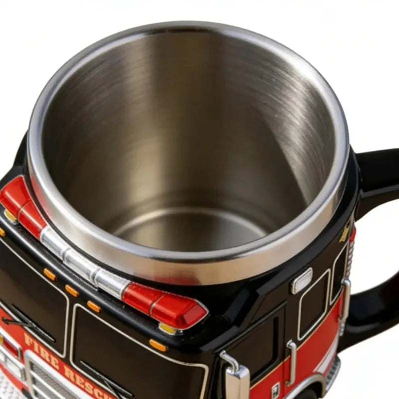 Funny Mugs Firefighting Coffee Mugs Creative Design Truck Coffee Mug