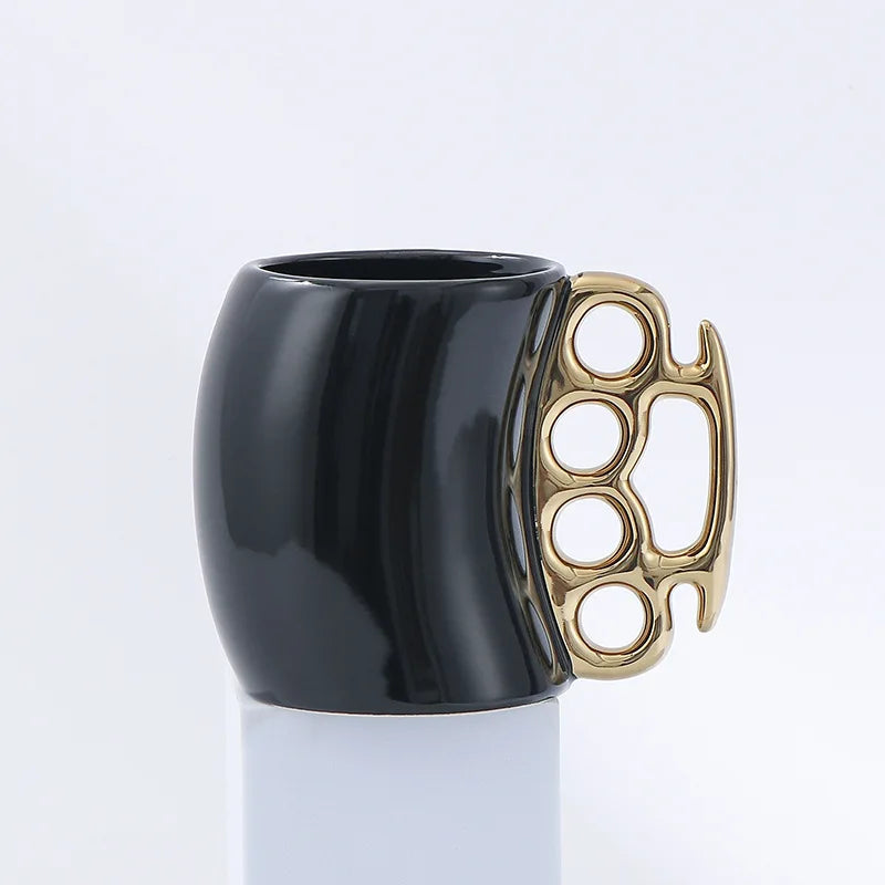 Mugs Creative Bending Fist Ring Cup Ceramic Cup