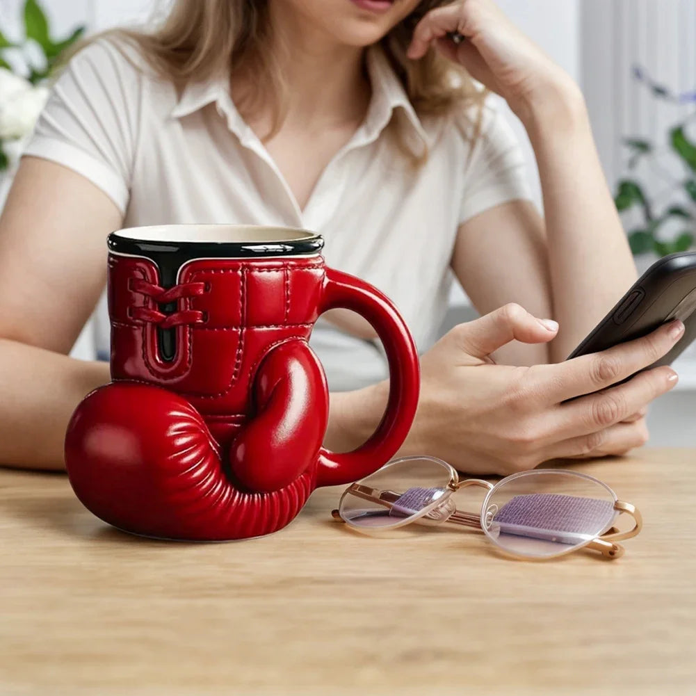 Newest Boxing Glove Mug Sport Themed Coffee Cup Funny Drinkware