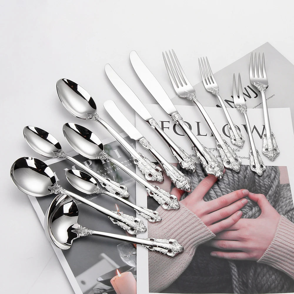 Stainless Steel Silver Flatware