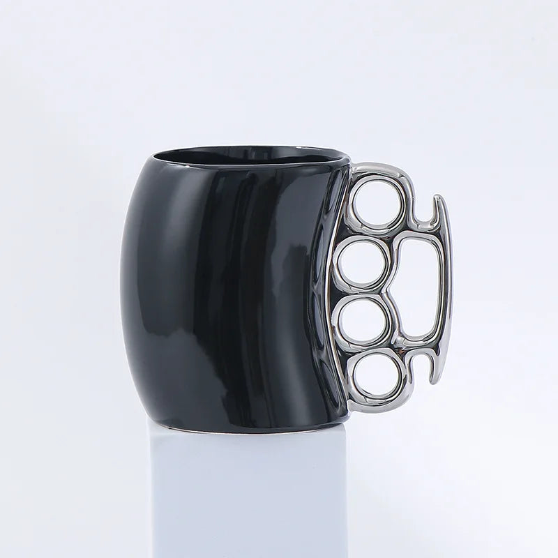 Mugs Creative Bending Fist Ring Cup Ceramic Cup