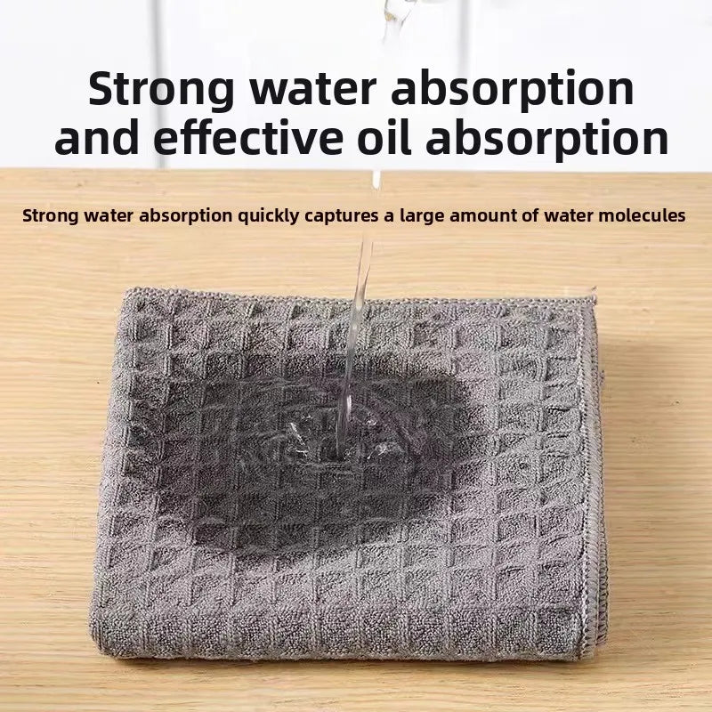 Waffle rag, non-oil dishcloth