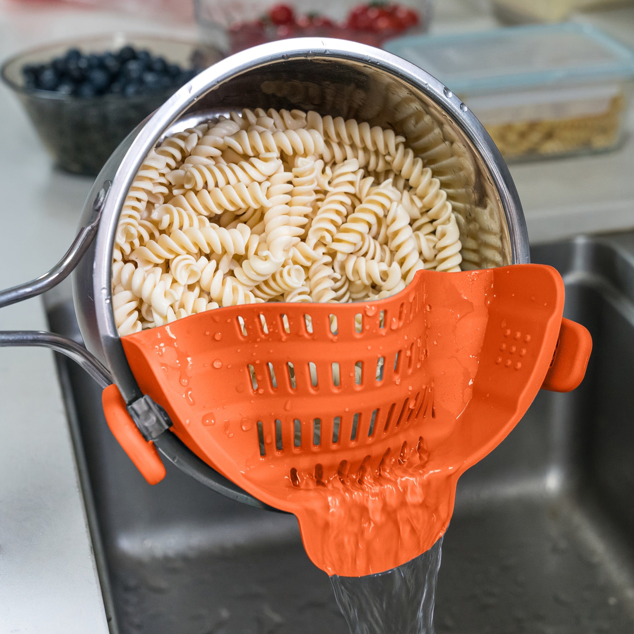 clip-on strainer