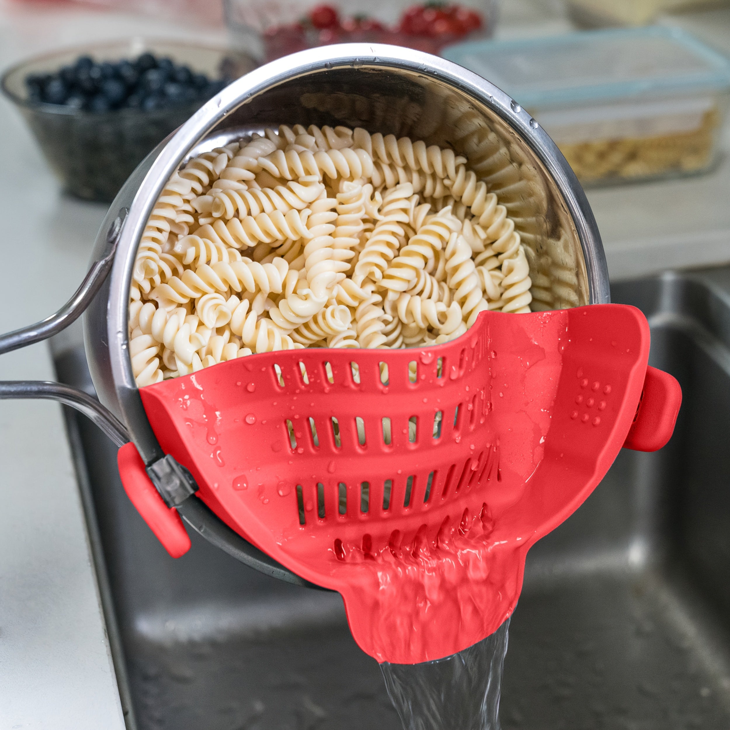 clip-on strainer