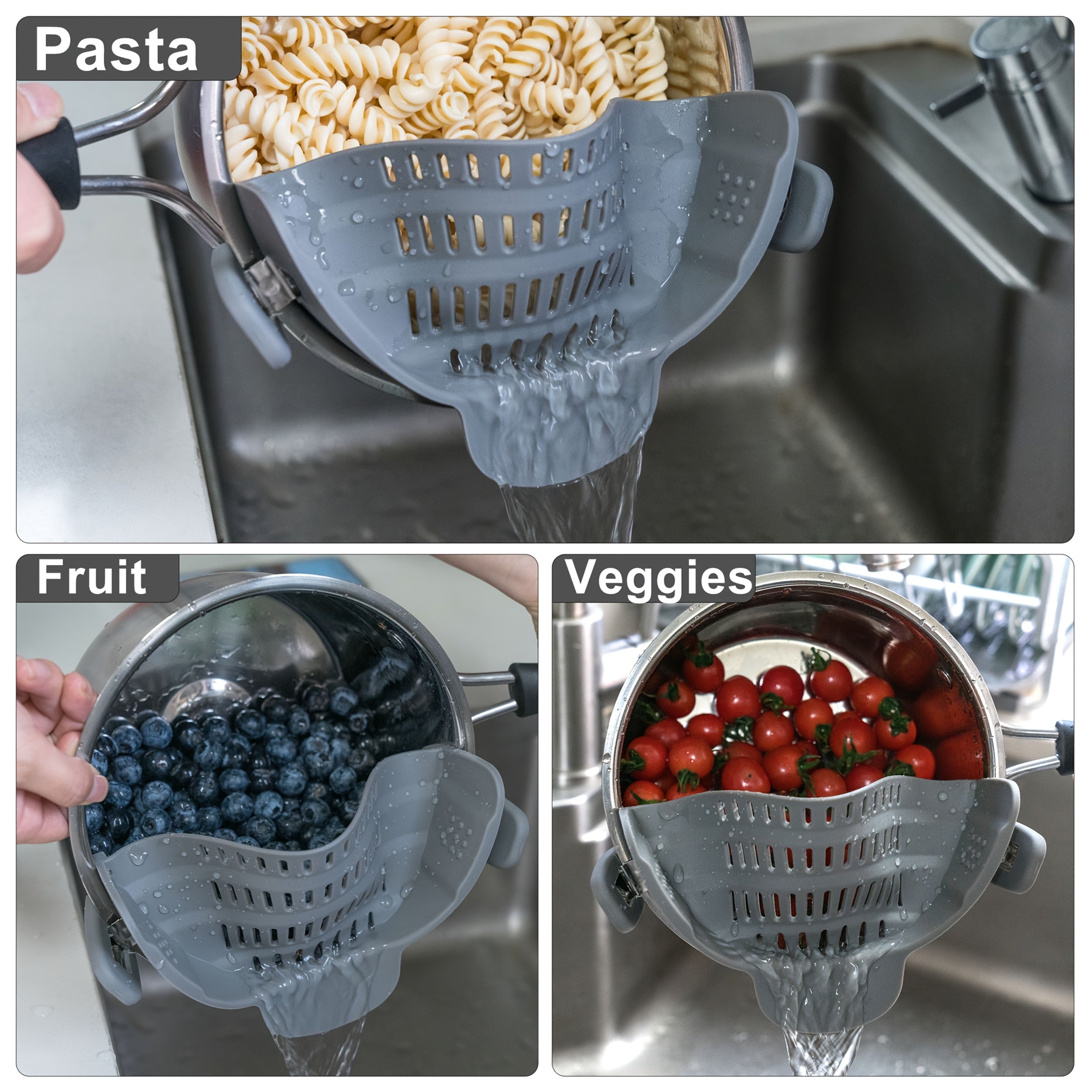 clip-on strainer