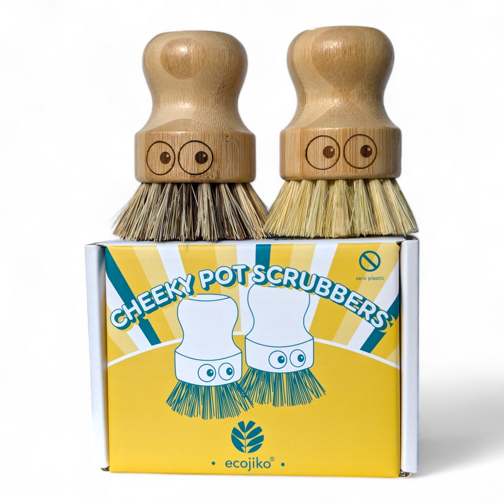 Sustainable Bamboo Cheeky Pot Scrubbers