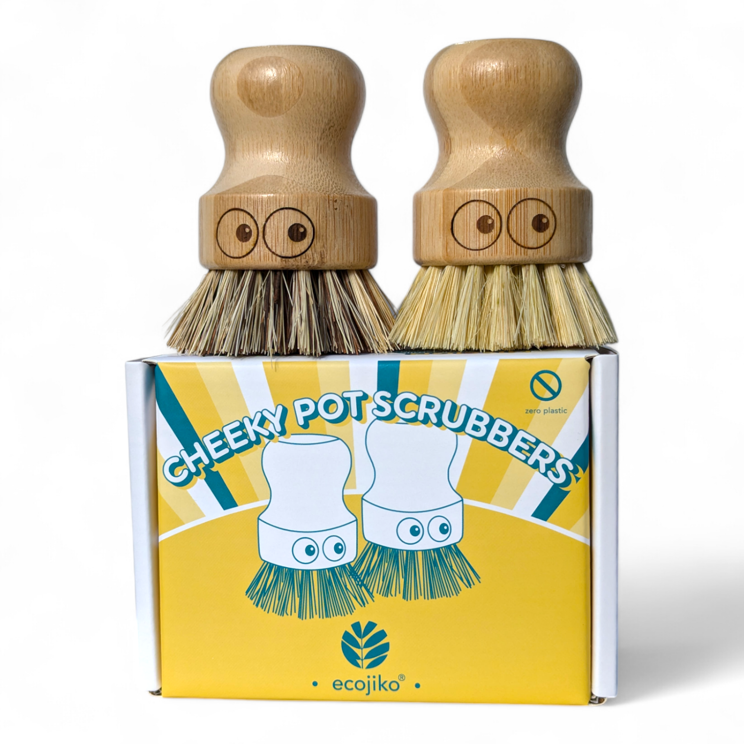 Sustainable Bamboo Cheeky Pot Scrubbers